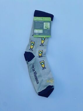 Men's New Glarus Brewing Socks with Beer Glass Pattern